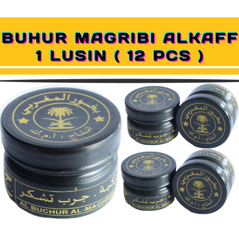 BUHUR MAGRIBI ALKAFF 12 PCS ( 1 LUSIN ) GROSIR BUKHUR MAGRIBI ALKAFF BUHUR MAGRIBI ALKAFF BUHUR