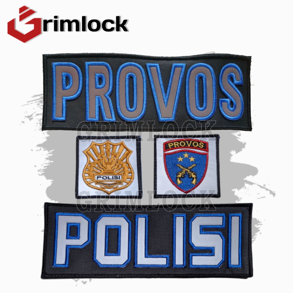 Logo Bordir Provos / Polisi / Patch Logo Bordir