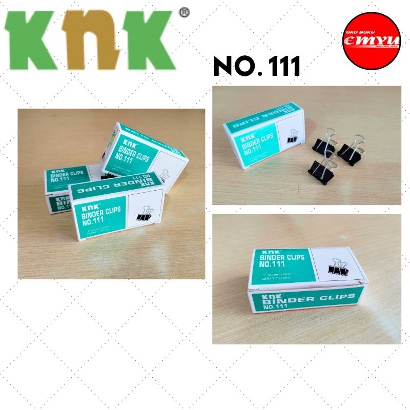 

KNK Binder Clip Penjepit Kertas No. 111 isi 12pcs