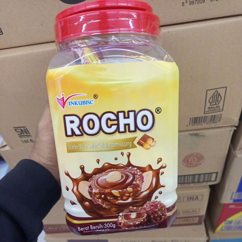 

Rocho Wafer Bola cokelat kacang 300 gr