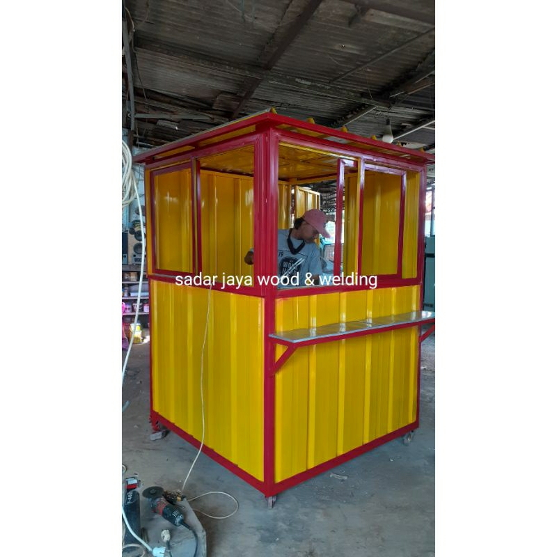 booth semi kontainer besar