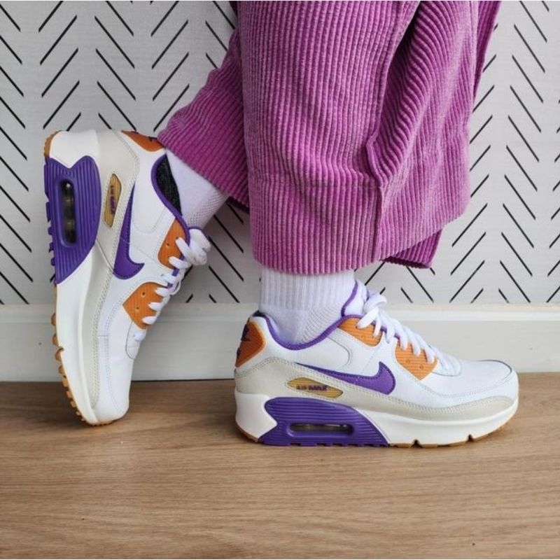 Nike AIR Max 90 LTR Shoes (GS) - White [DV3607-103]