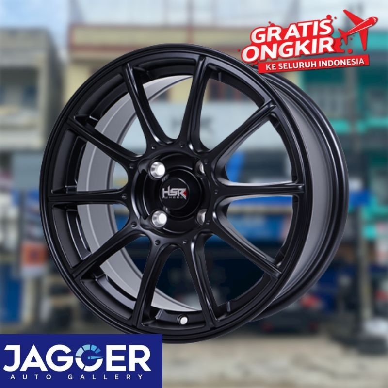 Velg mobil brio sigra calya hsr narita ring 15 warna hitam