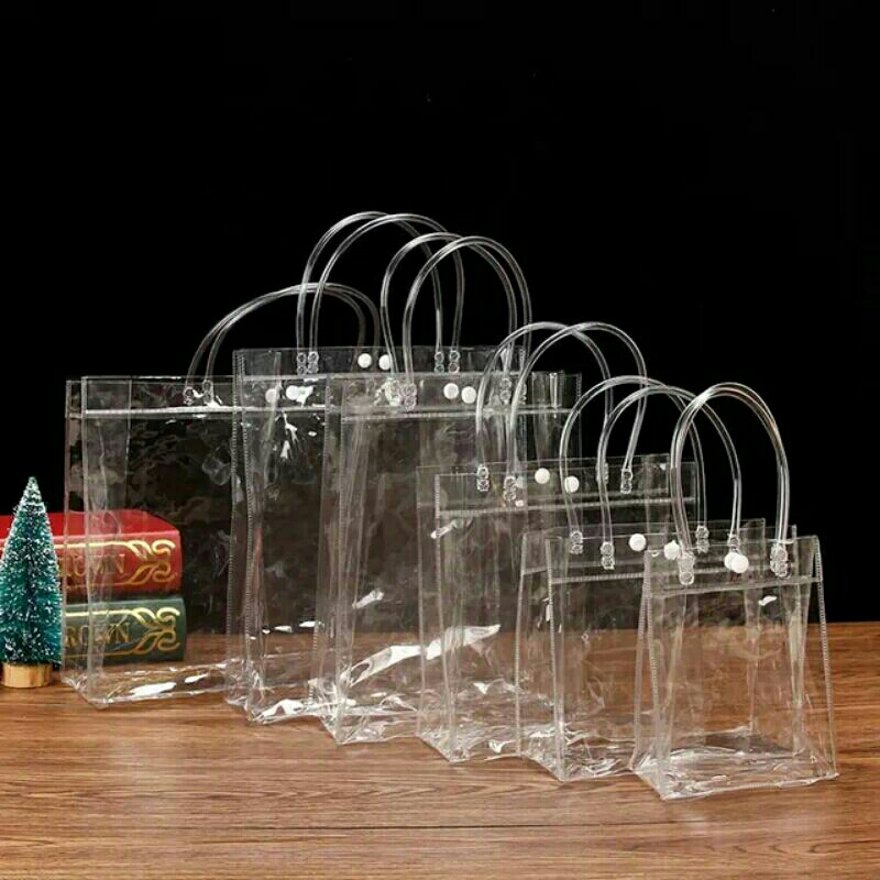 Tas mika Bening tebal souvenir parcel