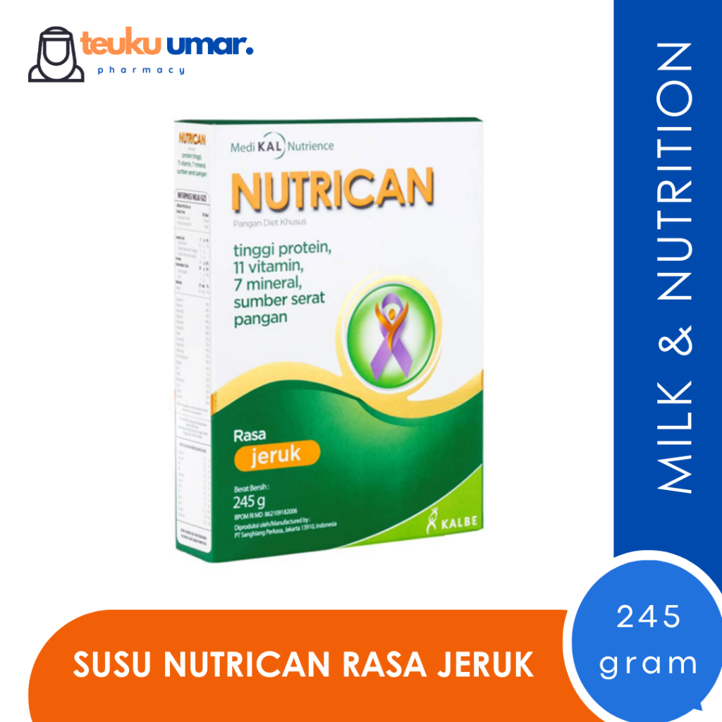 

[Susu] Nutrican Rasa Jeruk 245 gram | Membantu Memperbaiki Nafsu Makan Pasien Kanker