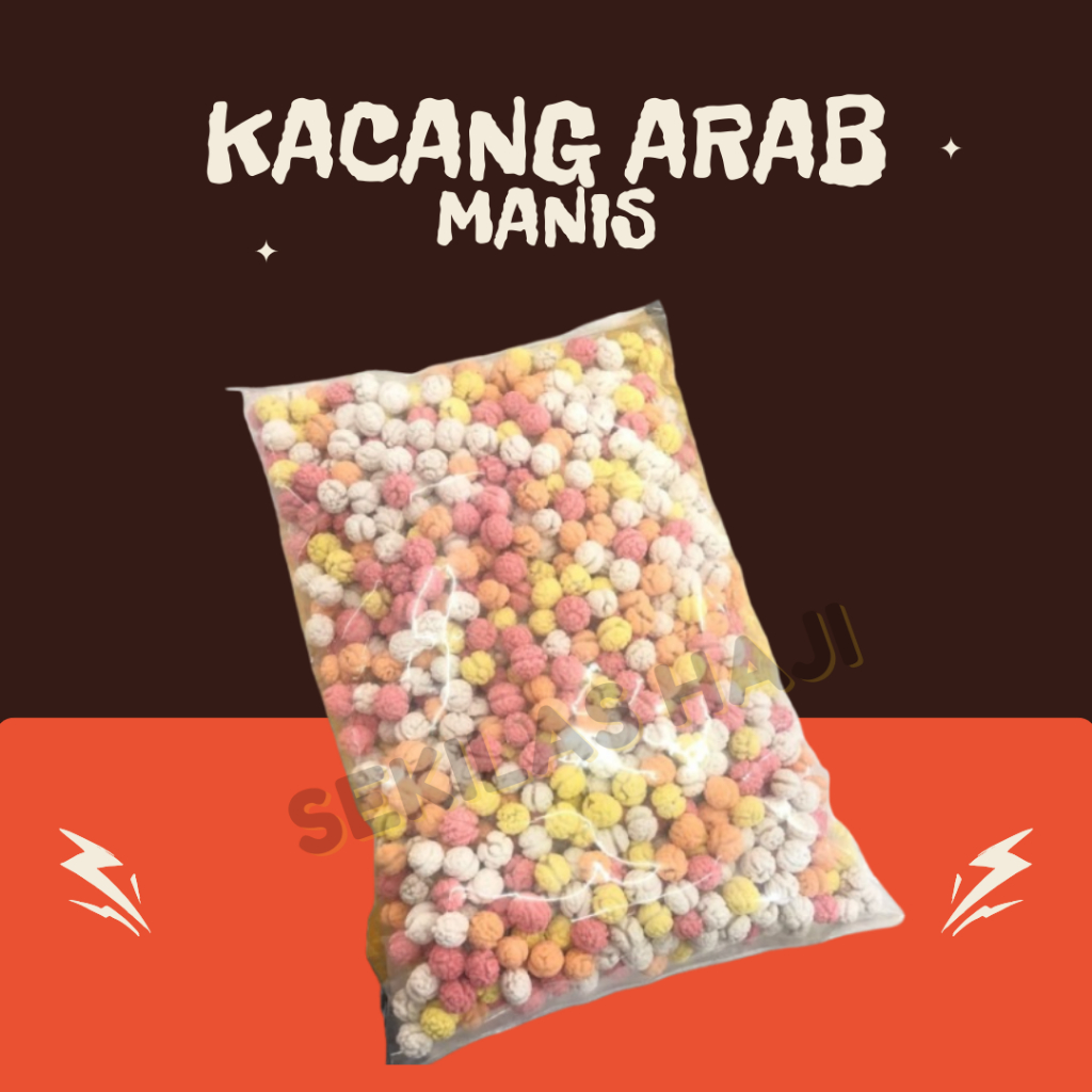 

Kacang arab manis/kacang arab leblebi warna warni