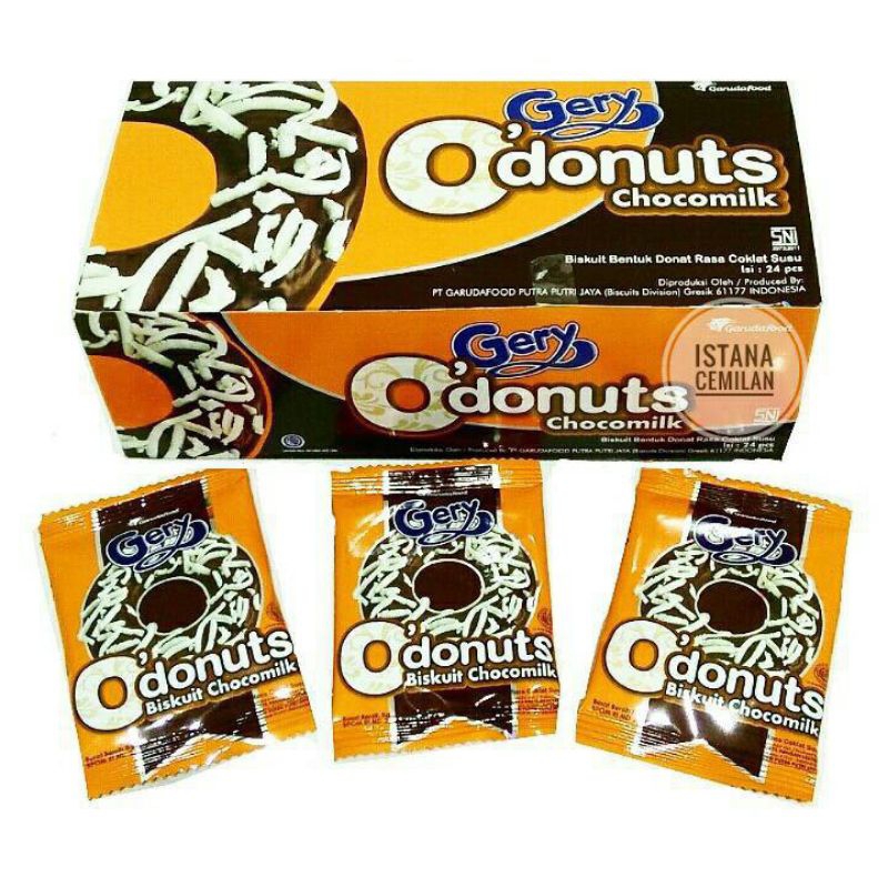 

biskuit gery o donat per pak isi 24pcs