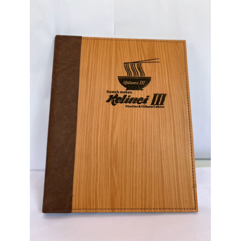 

Cover Menu A4 Bahan HPL Logo Custom Laser Grafir