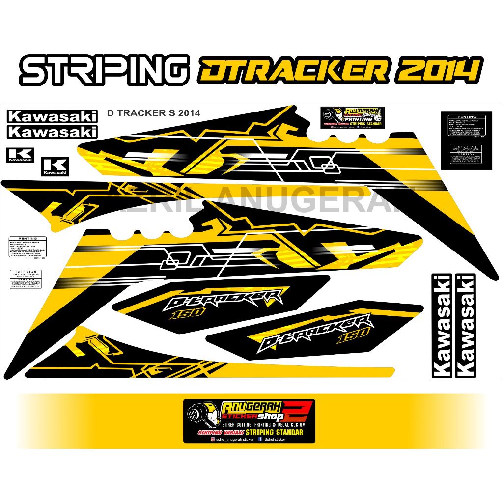 Striping DTracker old 2014 kuning
