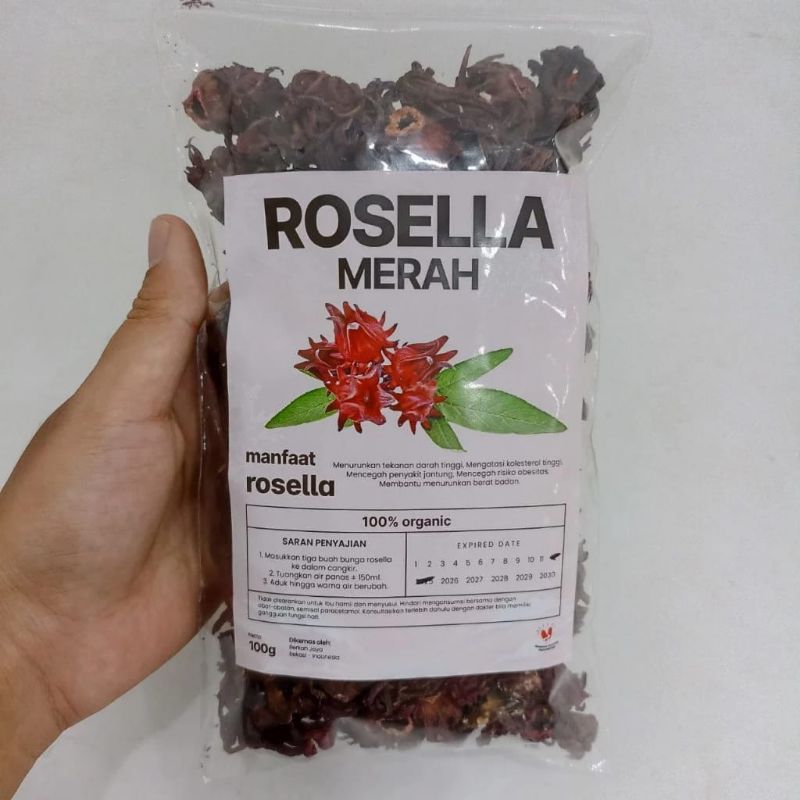 

Teh Seduh Bunga Rosella Merah / Rosela Merah 100gr / Teh Herbal Rebus Rosela Merah Kering Organik Premium Best Quality Teh Seduh Bunga Rosella Merah, Herbal Organik Alami