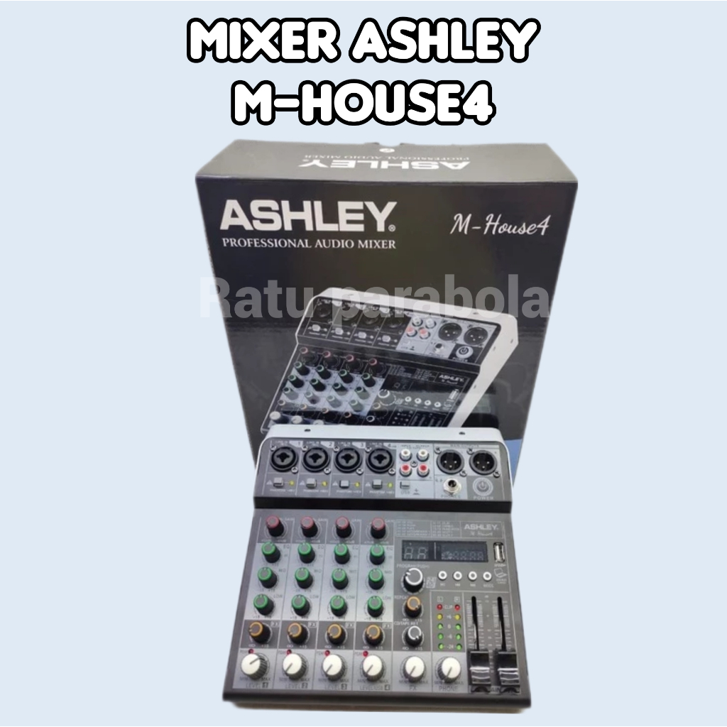Mixer ashley m-house4 mixer m house 4 original usb bluetooth 4 channel