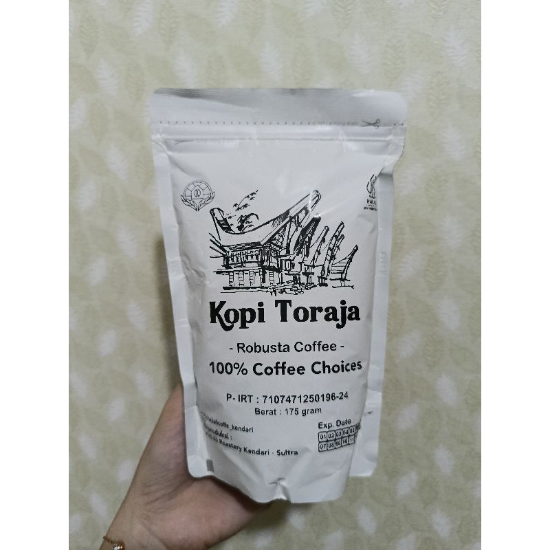 

kopi robusta coffee toraja hajiali haji ali kendari lokal 175gr ole oleh sulawesi