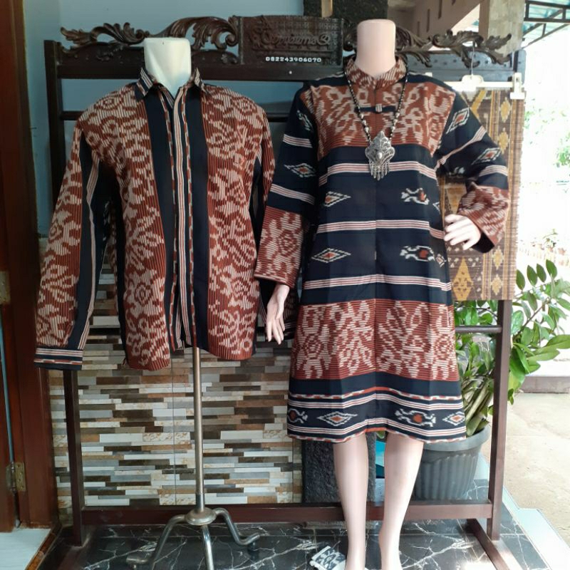 baju tenun couple baju tenun jepara motif obama etnik tenun jepara CP18