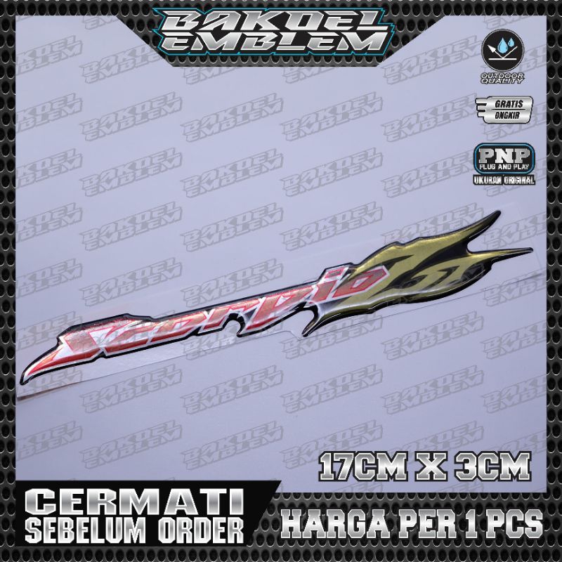 EMBLEM SCORPIO Z CHROME, EMBLEM YAMAHA SCORPIO, SCORPIO Z