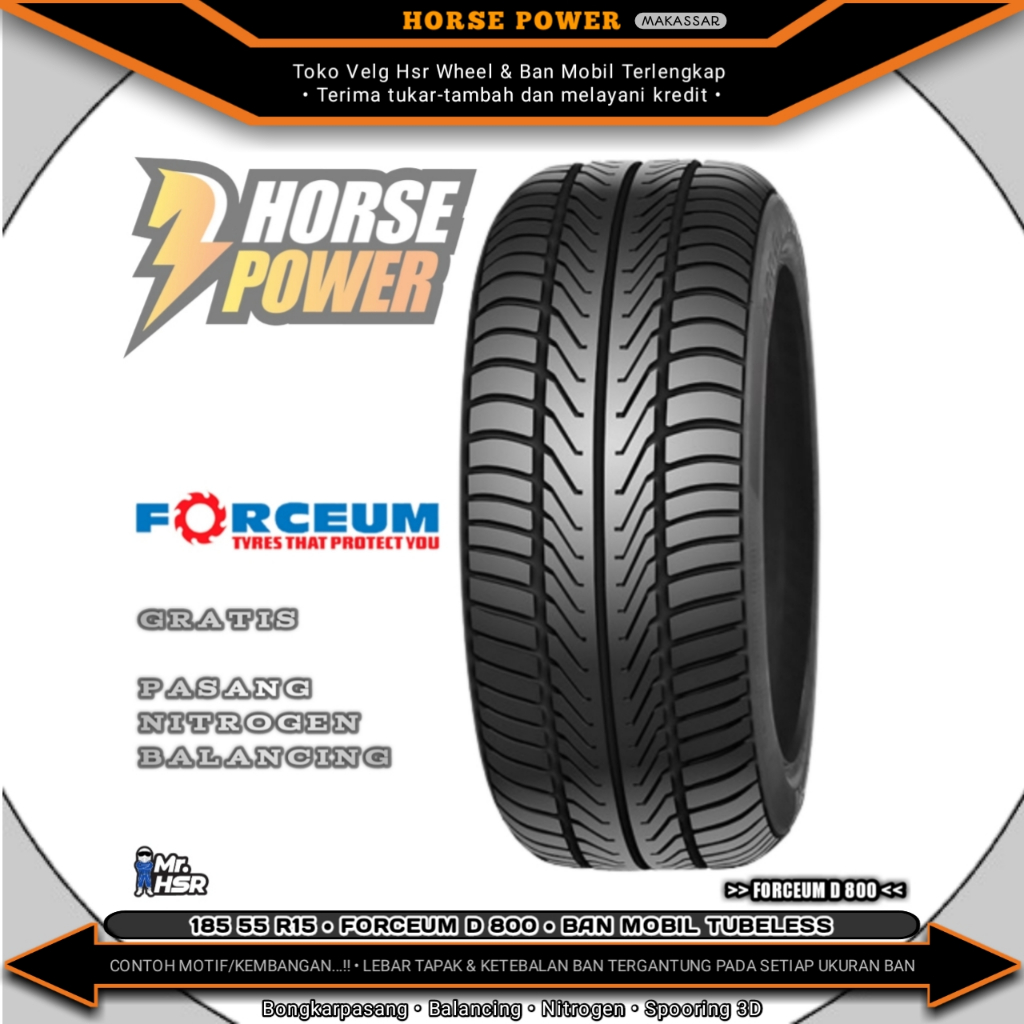 185/55 R15 • Forceum D 800 • Ban Mobil Tubeless