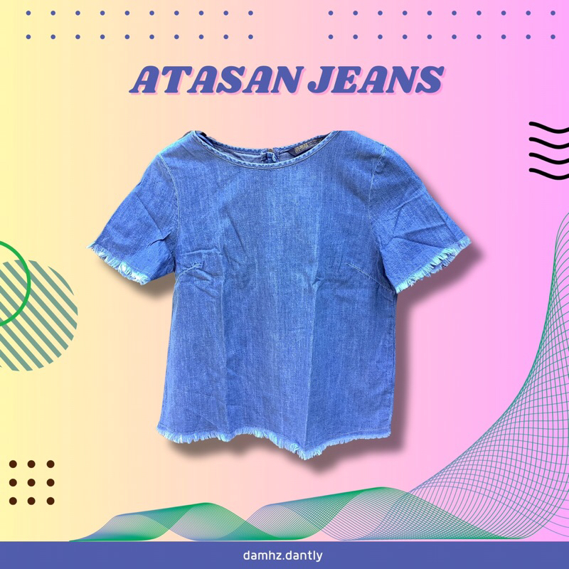 Baju atasan jeans wanita