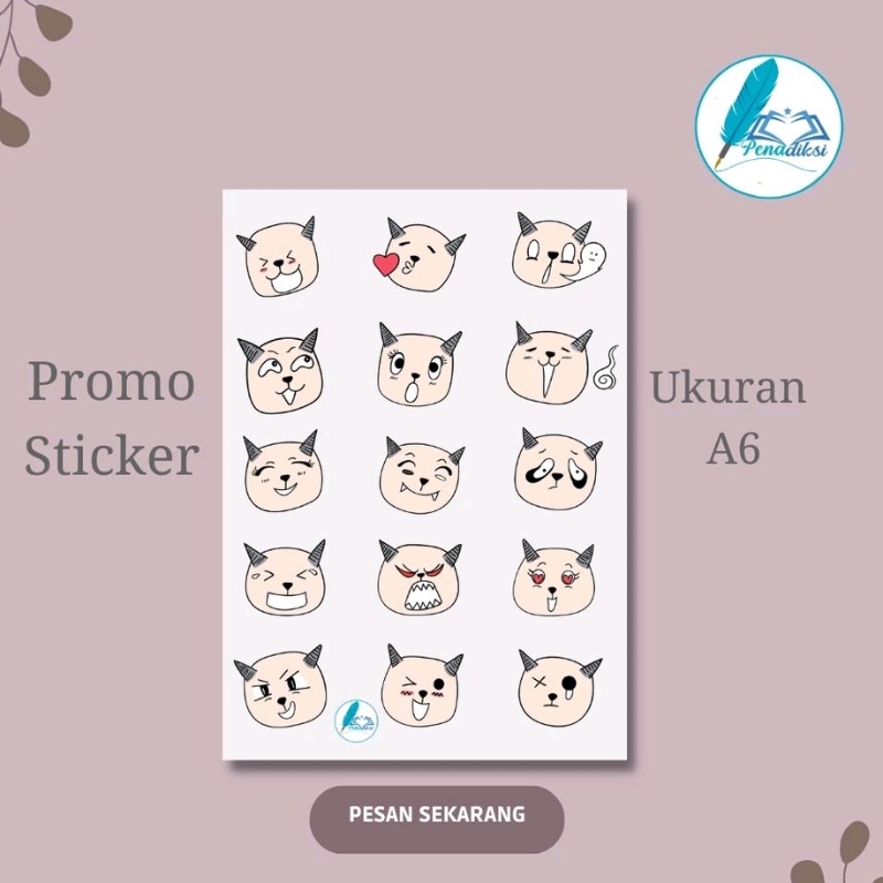 

Sticker Lucu Ukuran A6 Desain 003