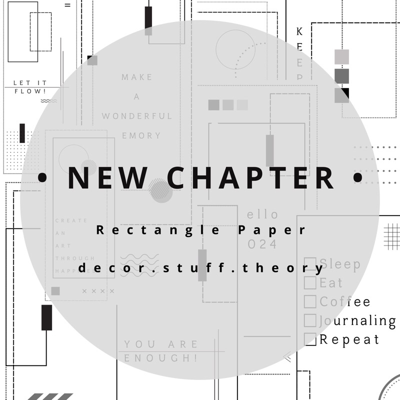 

Deco Paper “New Chapter” Rectangle Paper Edition