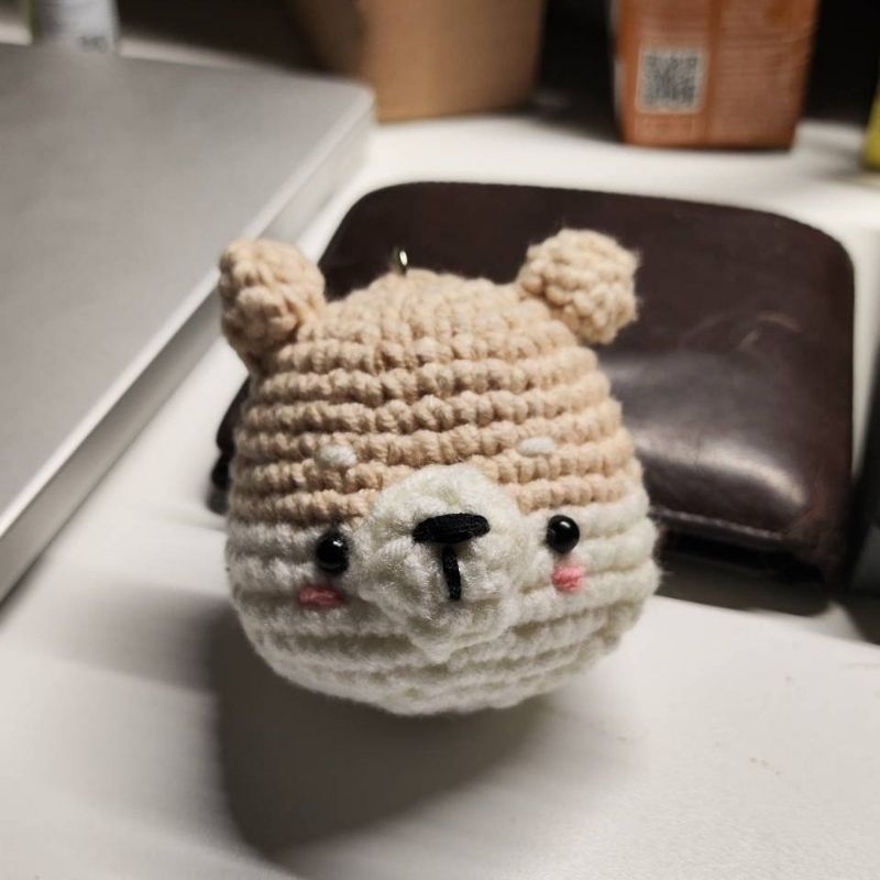 Shiba Inu Dog Keychain Crochet / Gantungan Kunci Rajut Shiba Inu