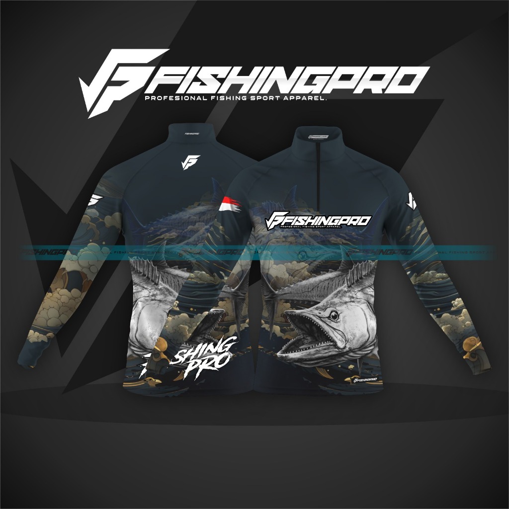 Jersey baju Mancing Tenggiri FishingPro Part 95 | Bahan anti UV