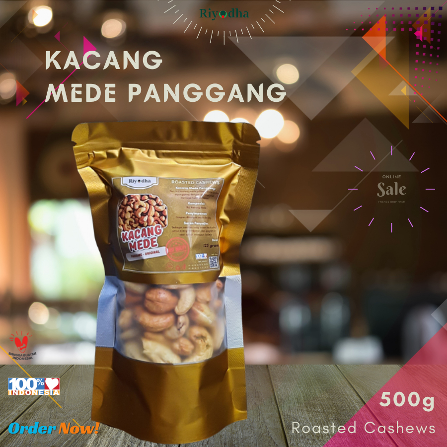 

Kacang Mede Panggang / Roasted Cashews 500g