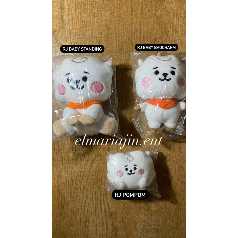 [READY STOCK] OFFICIAL BT21 RJ BABY STANDING / RJ BABY BAGCHARM / RJ POMPOM