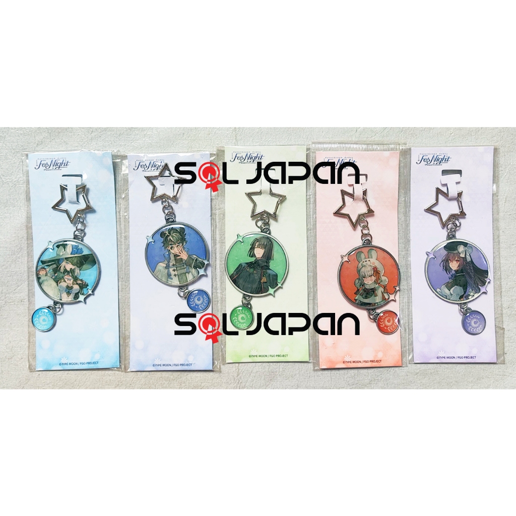 Fate Grand Order FGO Shanghai Fes 2023 Metal Pendant Morgan Charlemagne Tai Gong Wang Kama Skadi