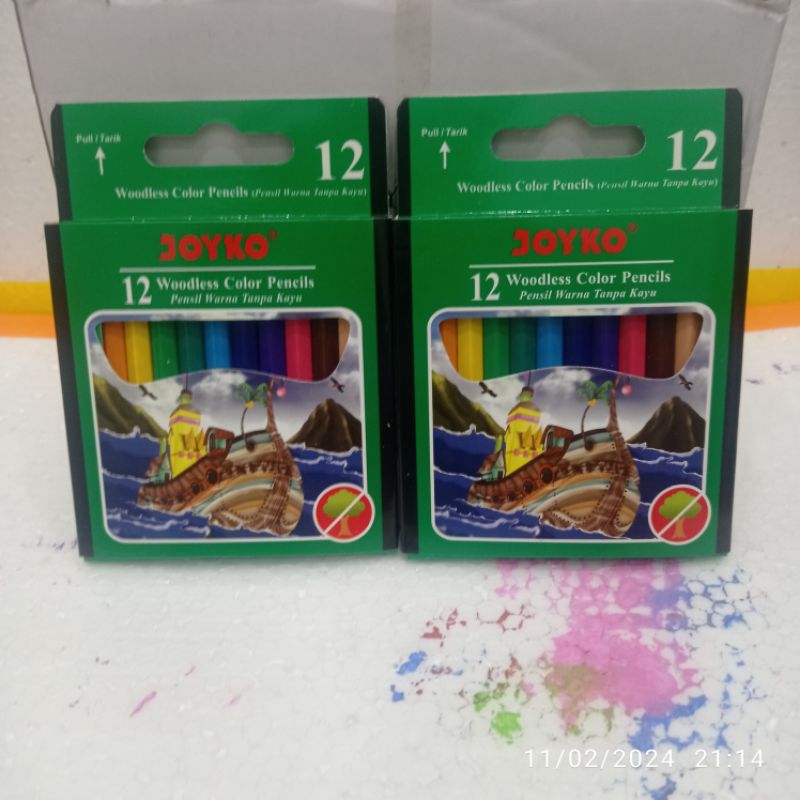 

Pensil Pencil Warna Pendek 12 Warna Joyko CP-107