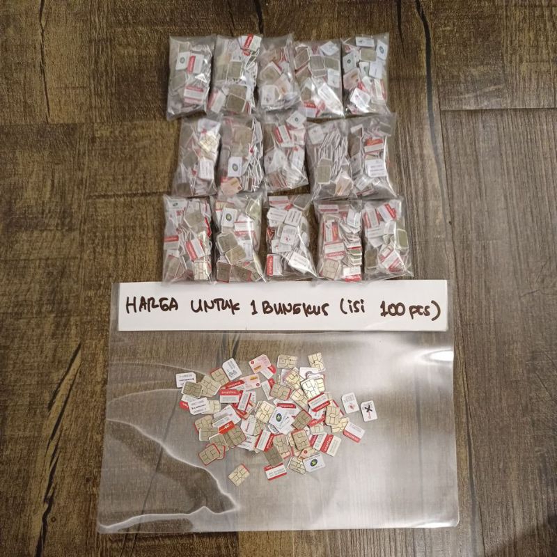 simcard expired mati / bekas per 100 pcs