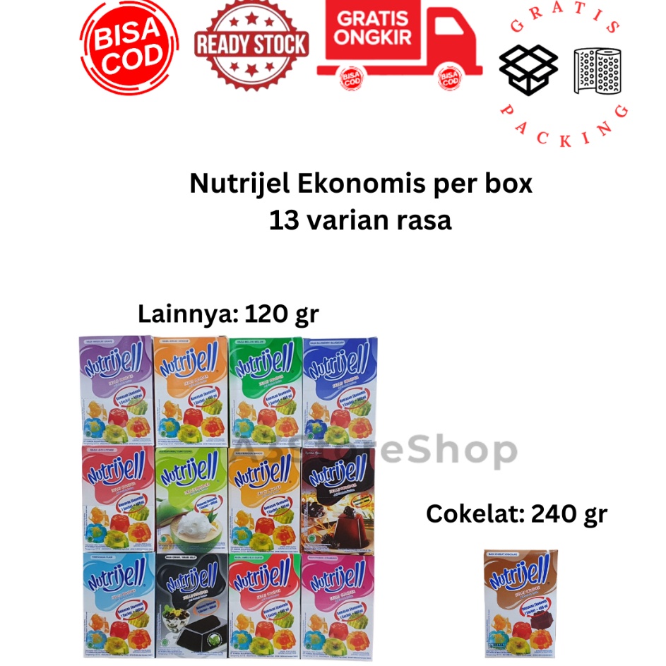 

Top Product Nutrijel Ekonomis per box Nutrijell jeli agar agar COD