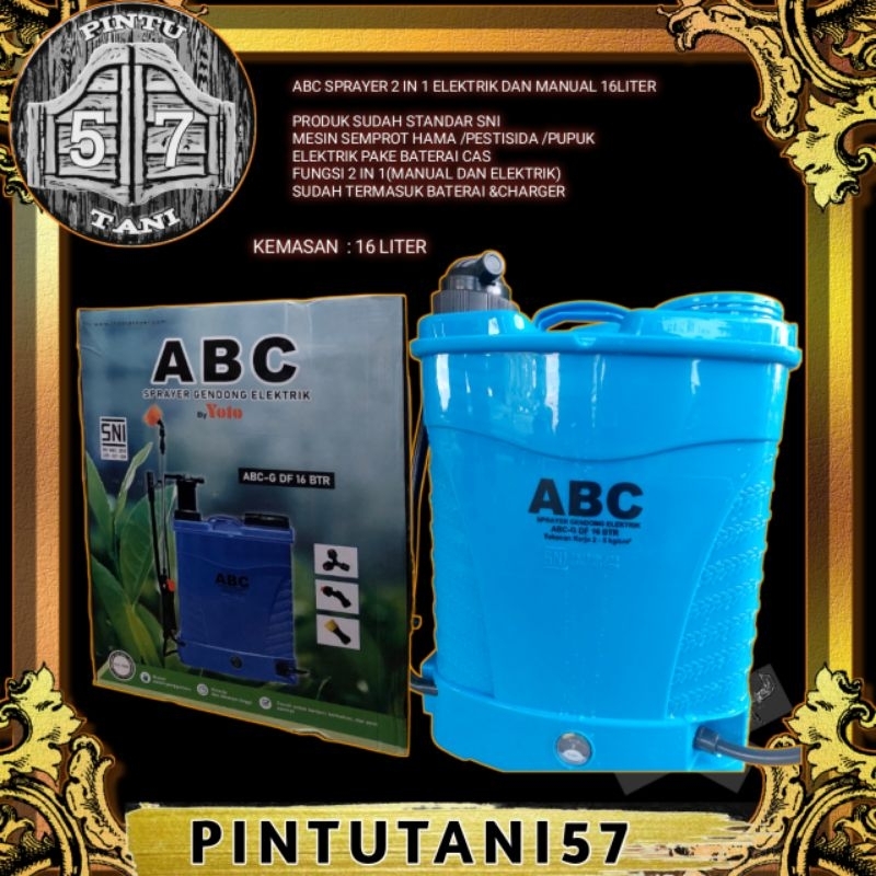 SPRAYER ELEKTRIK YOTO 2 IN 1 SNI BY YOTO 16 LITER