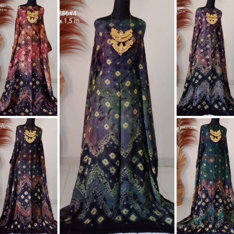 KAIN JUMPUTAN PALEMBANG 3 METERAN BAHAN DASAR SILK KACA BATIK JEMPUTAN COUPLE HANDMADE LEBAR BESAR