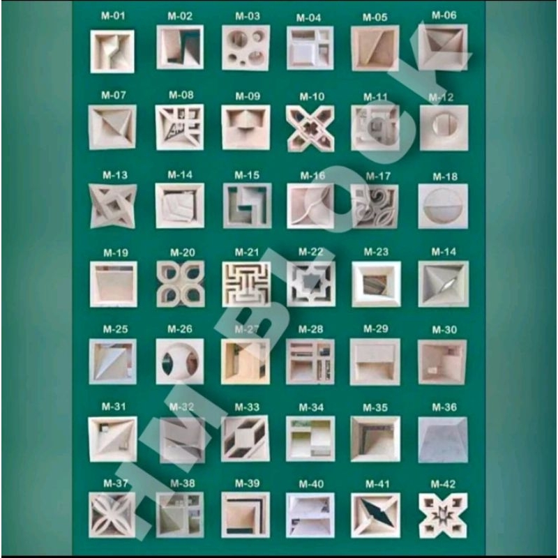 Roster | Beton lubang-jalusi