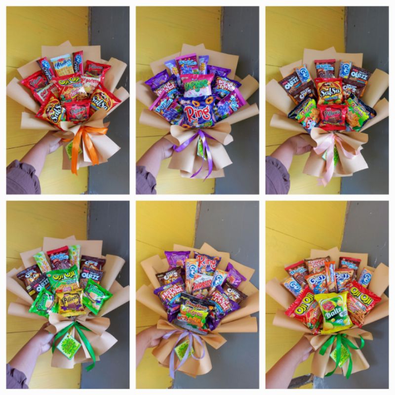 

Buket snack wrapp ramah lingkungan