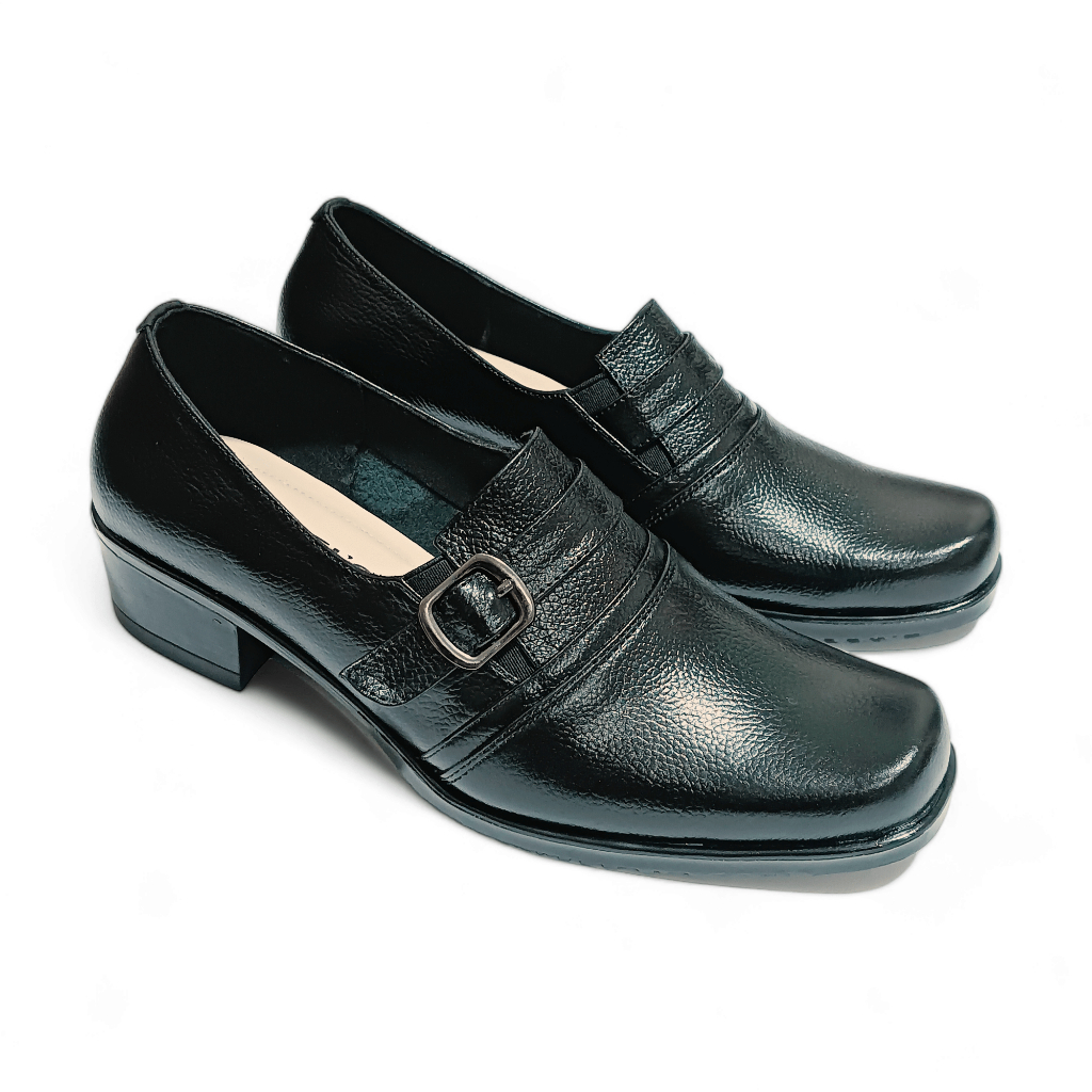 Sepatu Kerja Wanita Pantopel Kulit Sapi Motif Najwa Series Seven Angel Shoes