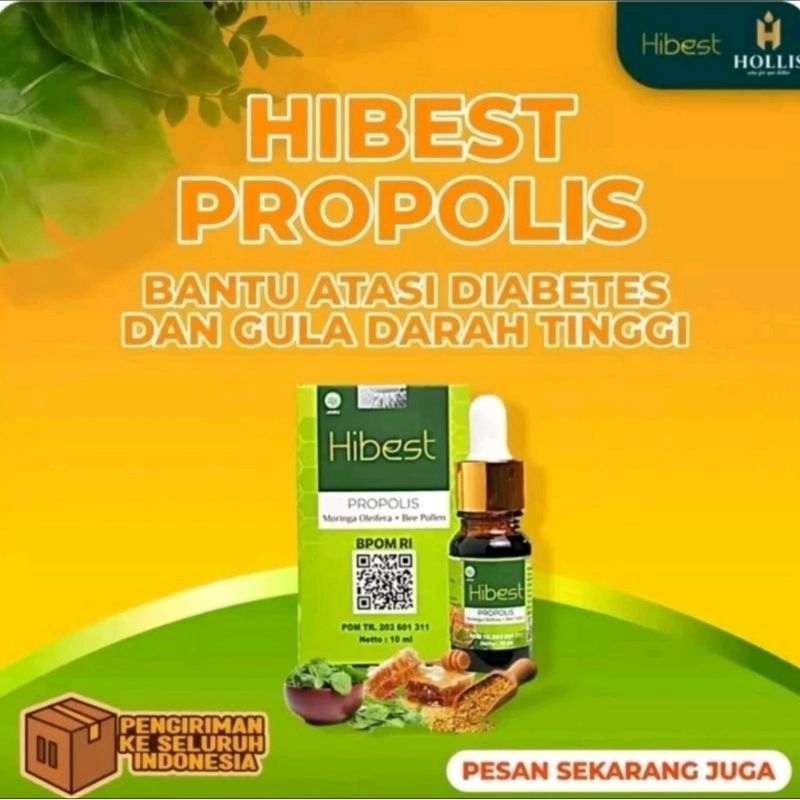 HIBEST PROPOLIS Obat Diabetes Kolesterol Gula Darah Hipertensi Ampuh