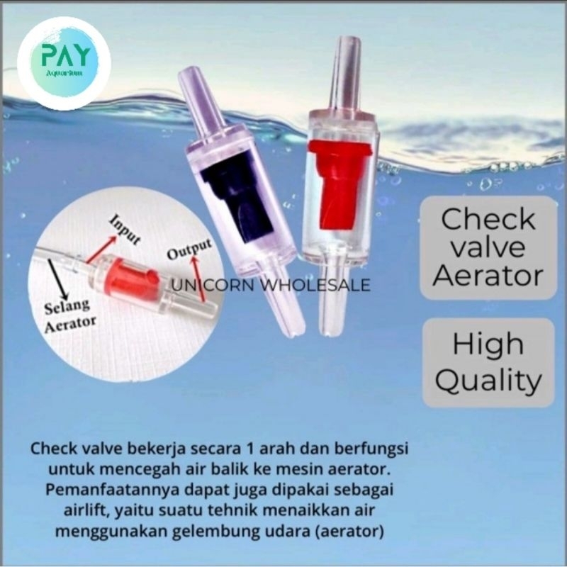 CHECK VALVE CO2 AQUASCAPE CO2 DIY SATU ARAH CISOD RAGUL