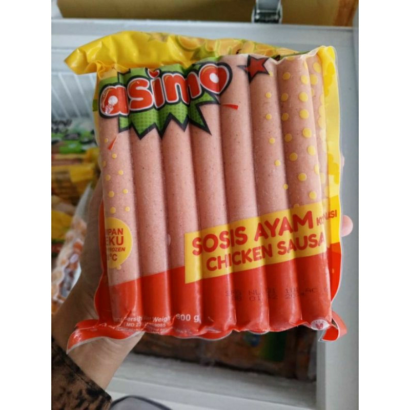 

sosis ayam Asimo 500gr/Asimo sosis ayam