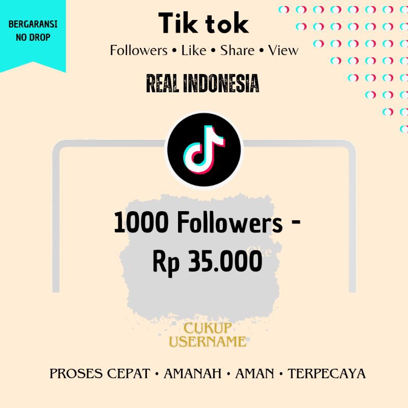 Tiktok Real Indonesia Follower Like Share View