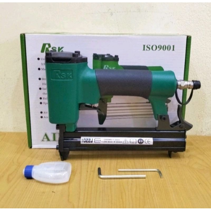 

RSK Air Stapler Gun Alat Paku Tembak U 1022J / Staples Angin Paku U 1022J RSK