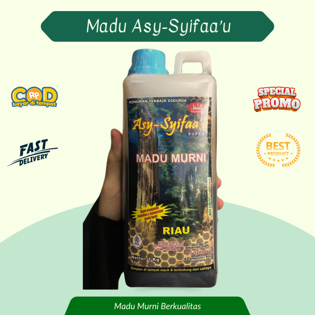 

Madu Hutan Sumatera 1 kg Asli Asy Syifaau Madu Asy Syifau Asli Riau