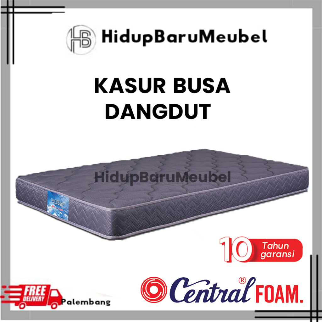Kasur Busa Dangdut by Central Spring Bed Tebal 20 cm / Foam Kepingan / Busa Yellow kuning