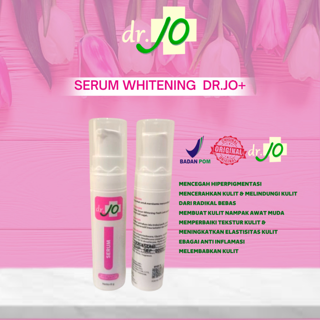 DR.JO+ SERUM WHITENING FRESH LOOK | SERUM TERBAIK MENCERAHKAN KLINIK DR.JO BPOM AMAN HALAL