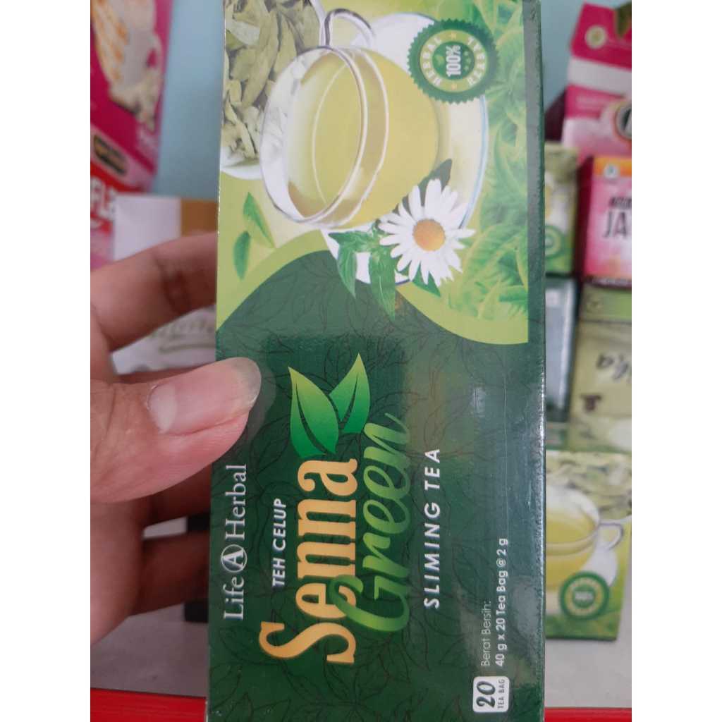 

teh celup senna green life a herbal solusi bagi penderita obesitas, pendamping program diet.