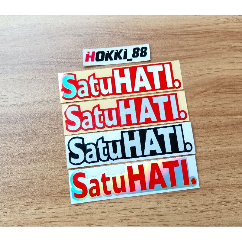Stiker cutting SATU HATI motor HONDA