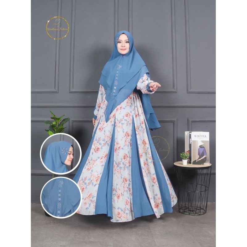 GAMIS SYARI FULL CERUTY HUSNAH ORI BY WARDIANA