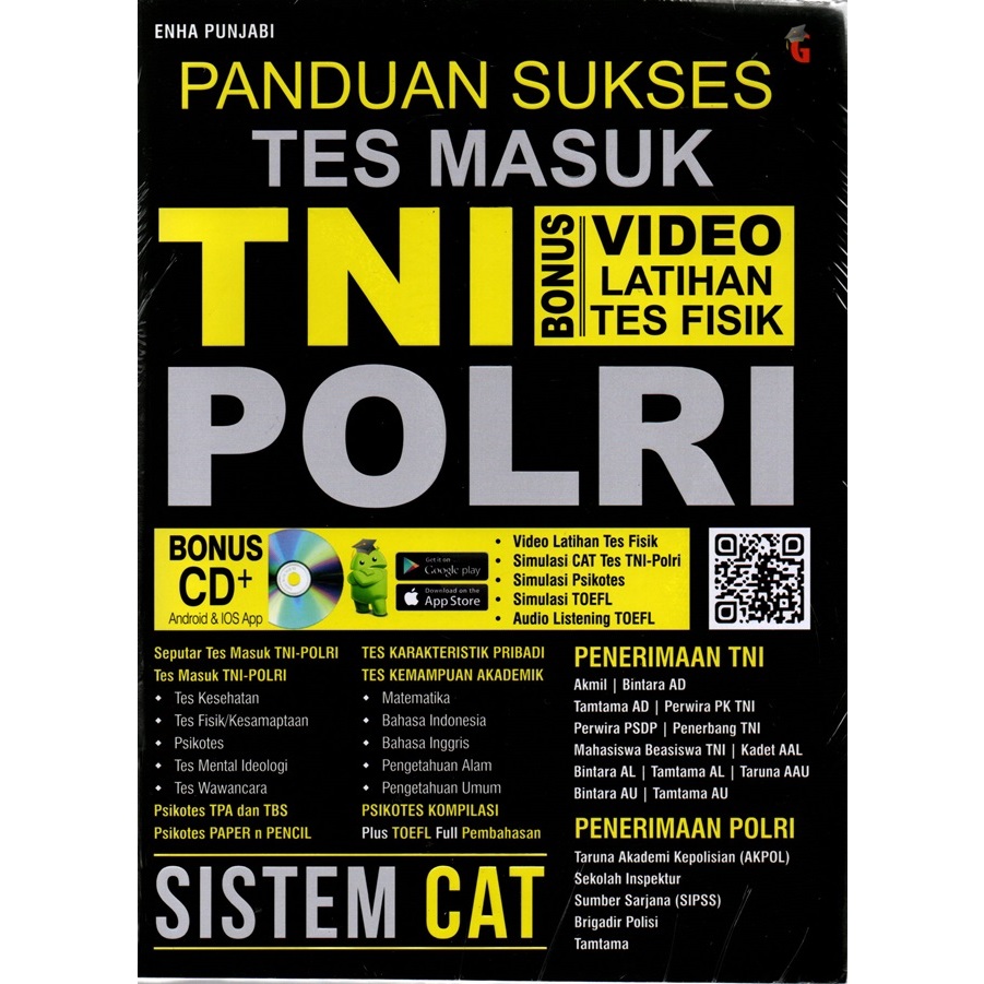 Gramedia Bandung TSM - Buku Best Seller Panduan Sukses Tes Masuk TNI POLRI Sistem CAT