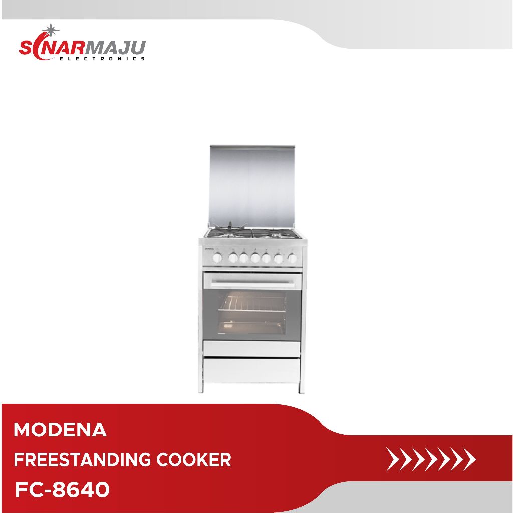 Kompor Gas Freestanding dan Oven Gas Cooker Modena FC-8640 / FC8640 / FC 8640