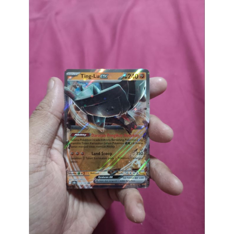 kartu pokemon bahasa Indonesia harta berkilau ting-lu ex