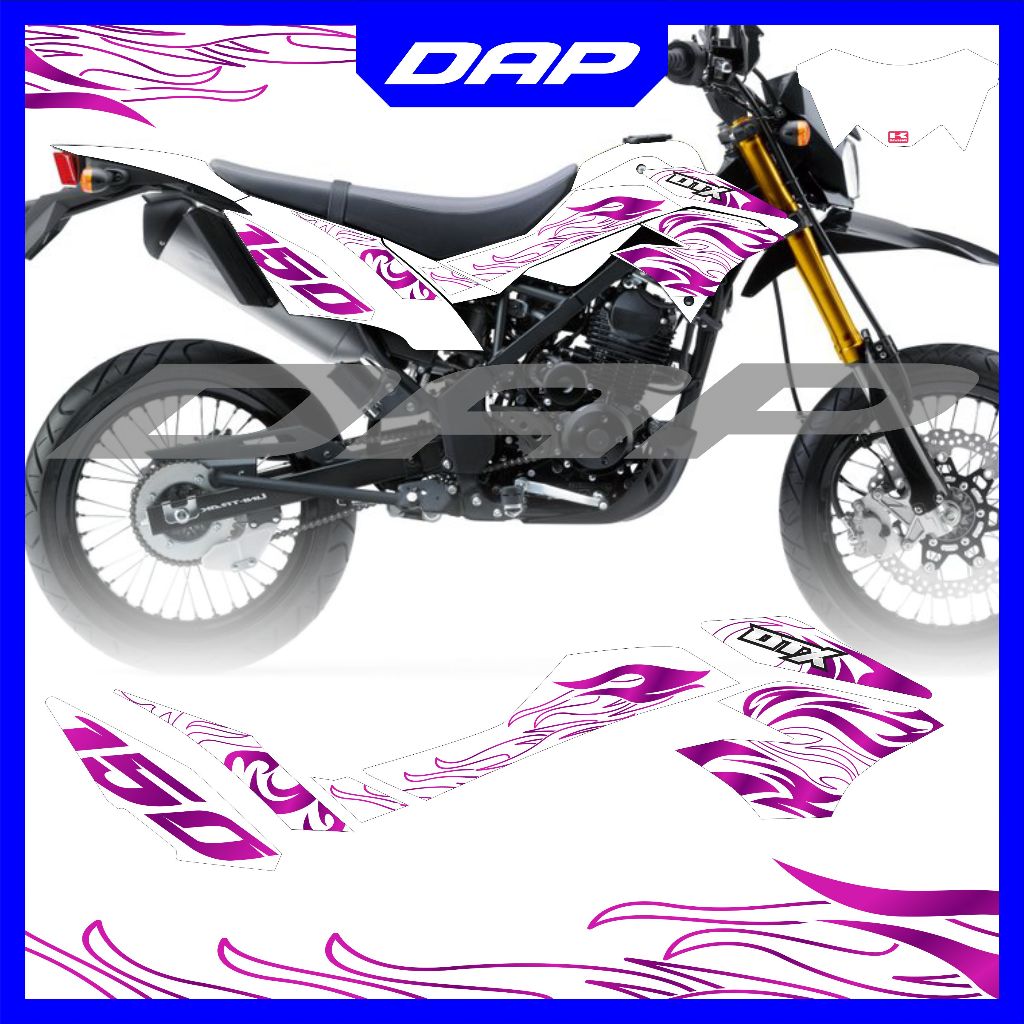 Striping Kawasaki D-Tracker 150 SE 2021 API